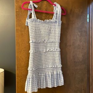 Blue Gingham Shein Dress